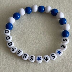 Dodgers World Series 2025 handmade beaded bracelet